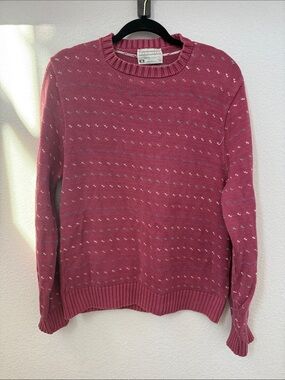 Lord Jeff Vintage Crewneck Sweater in Dusty Rose- Size L